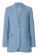 SELECTED FEMME Slfrita-freia Ls Long Blazer Endless Sky Detail:melange 42