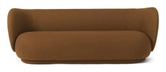 Ferm Living - Rico 3-pers Sofa - Soffa för 3 personer - Tonus - Sugar Kelp - W: 210 x H: 76.5 x D: 84 cm