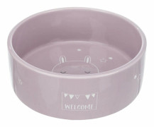 mat- och drickskål 300 ml 12 cm keramisk rosa