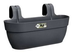 ELHO - Blomkruka - Vibia Campana Easy Hanger Large - Antracit - Utebalkong - L 24,1 x B 46 x H 26,5 cm