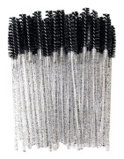 10-pack ögonfransborstar, fransborste, mascaraborste Svart