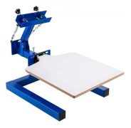 Screen Printer 1 Färg 1 Station Silk Screen Printing Kit 55x45cm T-shirt screentryckmaskin Screenprint Press