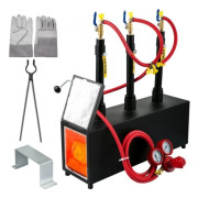Gas Propan Smide Ugn Brännare Bärbar Tre Brännare Metal Tool Making