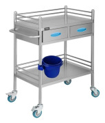 Rolling Cart 2 lager En låda Rolling Utility Trolley Cart för Lab