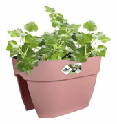 ELHO - Blomkruka - Vibia Campana Flower Bridge 40 - Dusty Pink - Utomhusbalkong - L 26 x B 39 x H 22 cm