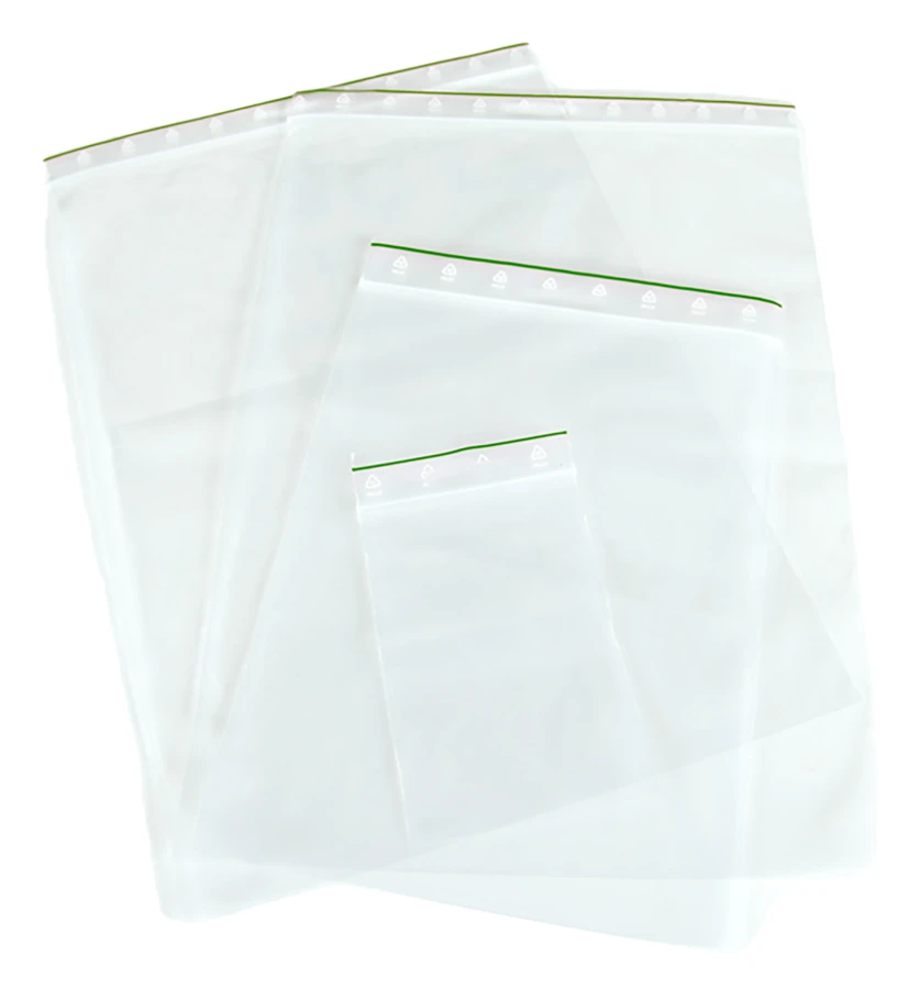 Blixtlåspåse 175x250 mm utan skrivfält 100-pack