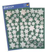 Stickers stjärnor silver 90/fp