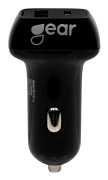 Laddare 12/24V 1xUSB-C 1xUSB-A PD 20-32W + 2,4A Svart