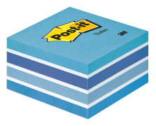 Post-It Kub Blå/Vita Ränder 2028B