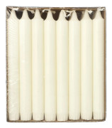 Papstar Kronljus 20 cm Stearin vit 24-pack