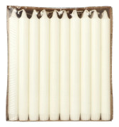 Papstar Kronljus 24 cm Stearin vit 30-pack
