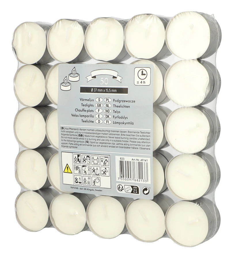 Papstar Värmeljus 50-pack