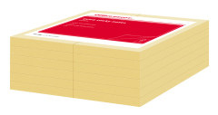 Office Depot Notis Sticky 76 x 127 mm gul 12 st/fp