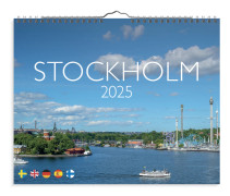 Burde Väggkalender Stockholm 2025