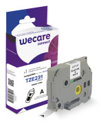 Wecare Märkband TZe svart/vit 12 mm 8 Meter
