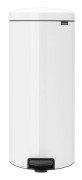 Pedal Bin newIcon, 30 litre, Soft Closing, Plastic Inner Bucket - White