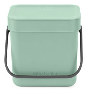 Avfallshink Sort & Go 3 L Mint