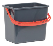  Hink Grå, rött handtag 6l