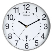 Väggklocka Unilux Wave metall grå - diameter: 30 cm