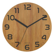 Väggur UNILUX Palma Ø30cm Bamboo