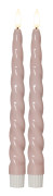 Star Trading LED Antikljus Flamme Shine 2-pack rosa