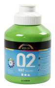 A-color matt readymix, ljusgrön, 02 - matt (plakatfärg), 500ml
