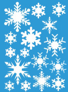 Väggdekal - Snöflingor