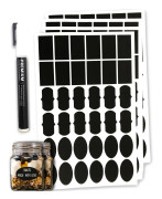 Premium etiketter mini med griffelyta 144 st