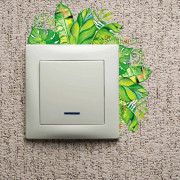 Switch-dekal -Ljusgröna blad