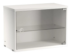 Skåp med glasdörr 58x30 Vit