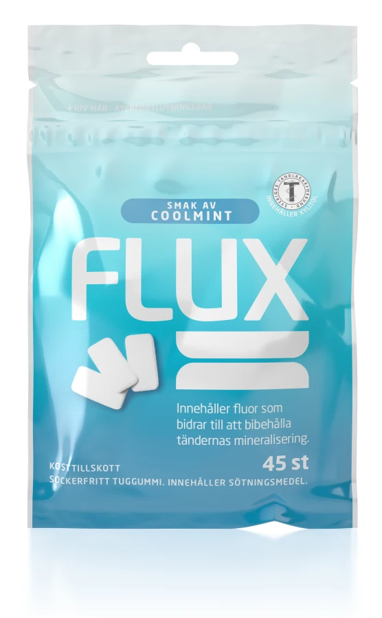 Flux Tuggummi Coolmint, påse 45 st