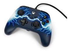 PowerA XBGP0190-01, Spelplatta, PC, Xbox One, Xbox One S, Xbox One X, D-pad, Home-knapp, Menyknapp, Välj-knapp, Kabel, USB, Svart, Blå