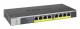 NETGEAR GS108PP - Switch - 8 x 10/100/1000 (PoE+) - skrivbordsmodell, rackmonterbar, väggmonterbar - PoE+ (123 W) - likström