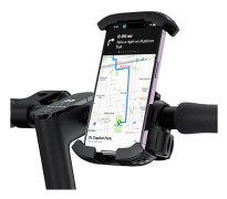 QuickGo cykeltelefonhållare för styre, svart