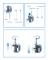 Shower set Ikonka Castors for the shower cabin, set of 8 pcs. KK9646