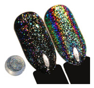 Galaxy holo flakes - Silver