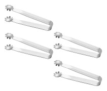 4-pack Sockerpincett i Rostfritt Stål, Kubpincett, Aptitretare, Godisserveringspincett för Kaffe, Te, Sockerbitar, Aptitretare, Kökserverings