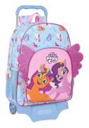 Skolväska med hjul My Little Pony Wild & free Blå Rosa 33 x 42 x 14 cm