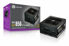 KYLARE MASTER MWE Guld 850W FM V2 -Strömförsörjning 850W 100% modulär (certifierad 80 Plus GOLD 5 års garanti) Flatkablar svart