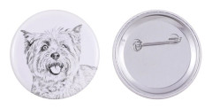 Cairn Terrier - nåla med din hund, lägg till ditt eget foto, Art-Dog varumärke