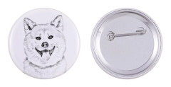Akita, Akita Inu - nåla med din hund, lägg till ditt eget foto, Art-Dog varumärke