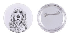 Amerikansk Cocker Spaniel - nåla med din hund, lägg till ditt eget foto, Art-Dog varumärke