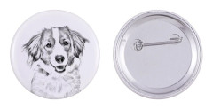 Kooikerhondje - en nål med din hund, lägg till ditt eget foto, Art-Dog varumärke