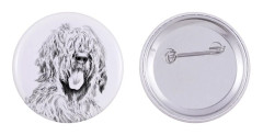 French Shepherd Briard, Berger de Brie - nåla med din hund, lägg till ditt eget foto, Art-Dog varumärke