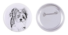 Biewer Yorkshire Terrier - nåla med din hund, lägg till ditt eget foto, Art-Dog varumärke