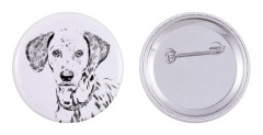 Dalmatian, Dalmatian Pointer - nåla med din hund, lägg till ditt eget foto, Art-Dog varumärke