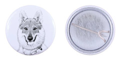 Czechoslovakian Wolfdog, Czechoslovakian Wolfdog - nåla med din hund, lägg till ditt eget foto, Art-Dog varumärke