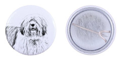Polish Lowland Sheepdog, PON - nåla med din hund, lägg till ditt eget foto, Art-Dog varumärke