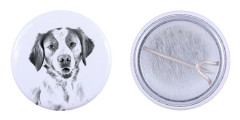 Brittany Spaniel, Epagneul Breton - nåla med din hund, lägg till ditt eget foto, Art-Dog varumärke