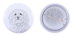 Havanese, Havanese - en nål med din hund, lägg till ditt eget foto, Art-Dog varumärke